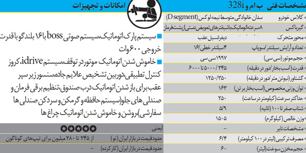 ب ام و  328i؛ یک سدان خوش استایل