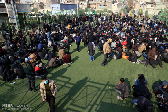 عکس: برخورد با معتادان متجاهر تهرانی