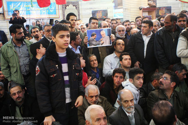 عکس معنادار در سخنرانی محمود احمدی نژاد