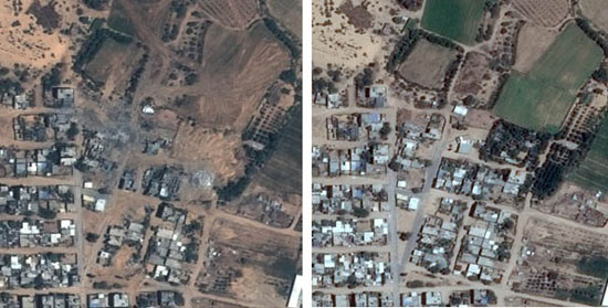 تصاویر هوایی از غزه؛ قبل و بعد از جنگ