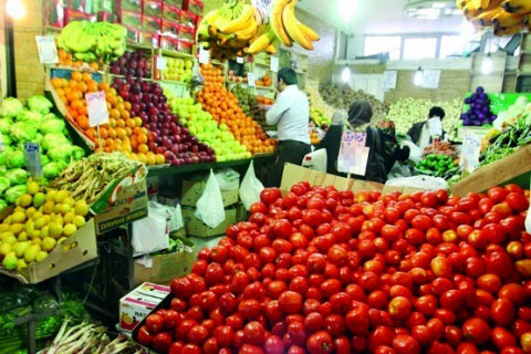 کاهش نسبی قیمت خیار و گوجه