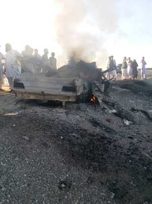 ماجرای آتش‌سوزی خودروی اتباع افغان در یزد