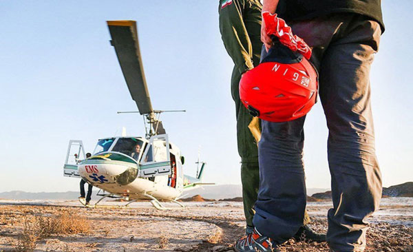 عملیات نجات سرنشین پاراگلایدر سقوط کرده