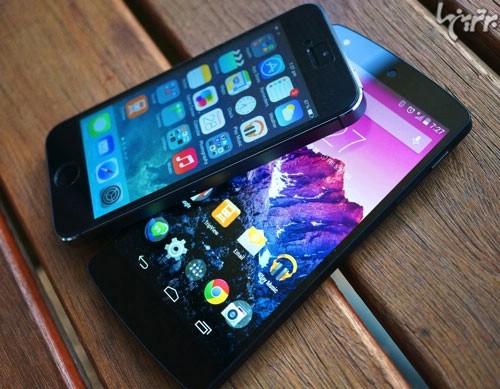 Nexus 5 گوگل در مقابل iPhone 5s اپل