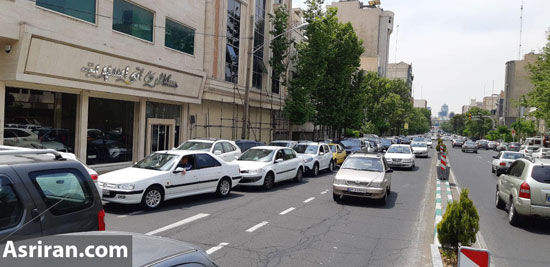 صف‌های طولانی بنزین در تهران