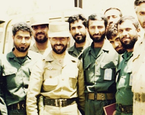 فرماندهان جوان سپاهی در کنار سپهبد شهید ارتشی