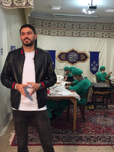مداحی شایان مصلح در جمع داوطلبان مبارزه با کرونا