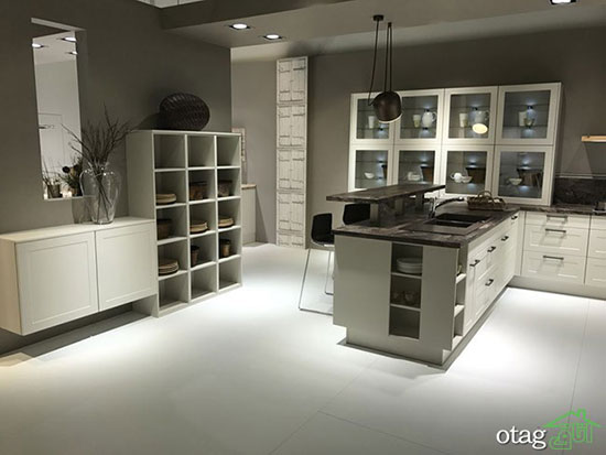 کابینت های شیشه‌ای و تزئین آشپزخانه با آنها