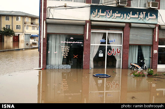 گیلان در آب فرو رفت! +عکس