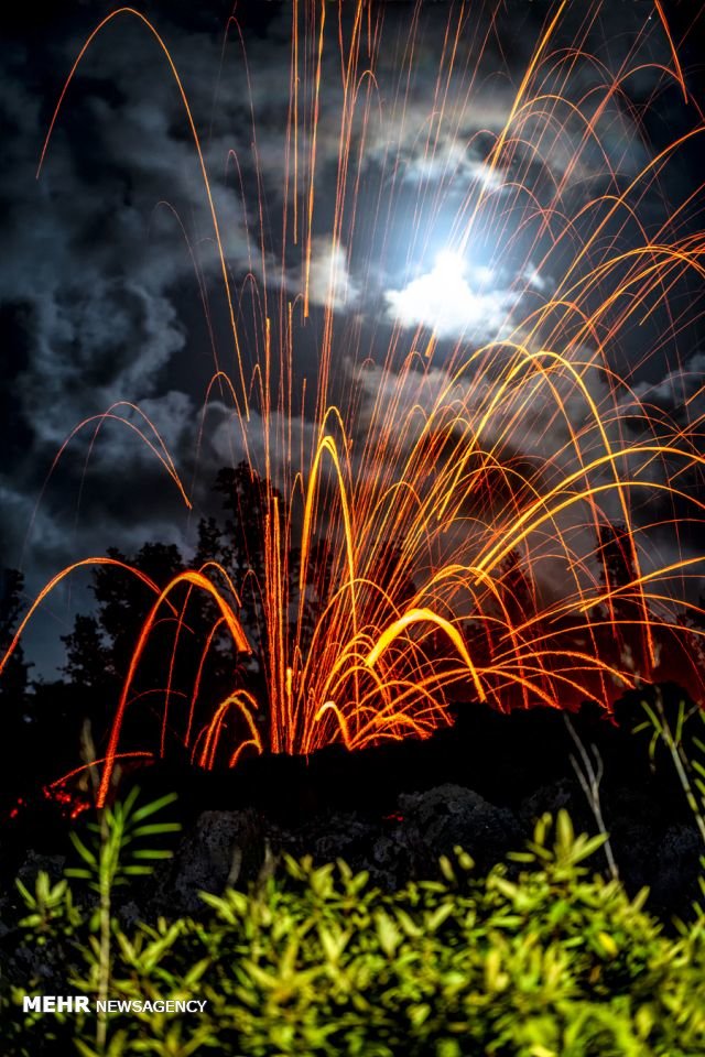 فوران آتشفشان در هاوایی