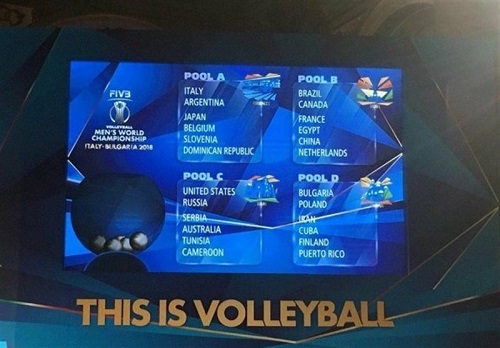 تیم والیبال ایران حریفان خود را شناخت