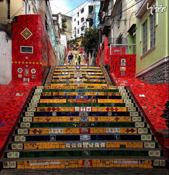 راه پله‌ی مشهور و دیدنیِ ریو دو ژانیرو