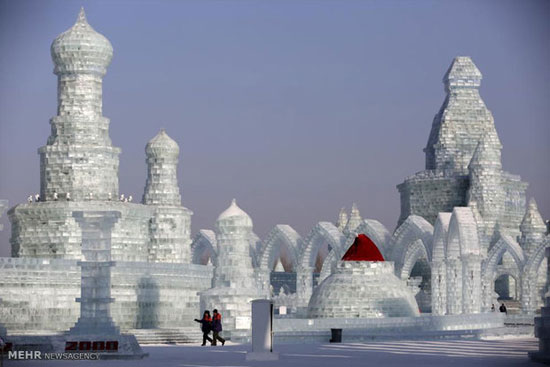 شهر یخی در چین‎ +عکس