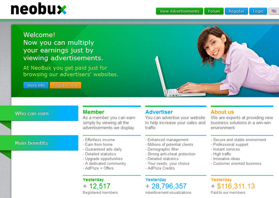 کارآفرینی دیجیتالی Neobux.com پرتغالی!