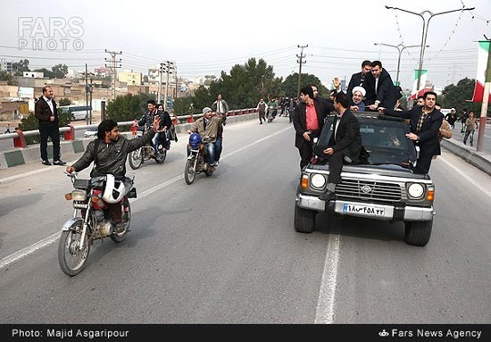 عکس:  اولین سفر استانی حسن روحانی