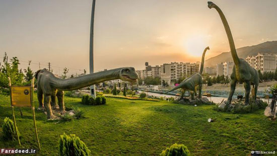 عکس: دایناسورهای سعادت‌ آبادِ تهران