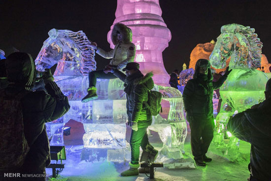 عکس: جشنواره بین المللی برف و یخ هاروین