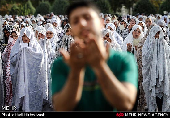 تصاویری از اقامه نماز عید سعید فطر در تهران