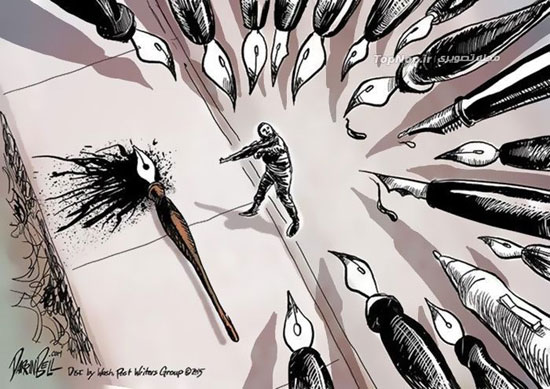 کاریکارتور های مرتبط با حوادث پاریس