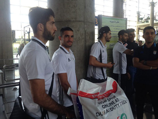 تصاویری از بازگشت تیم ملی به ایران