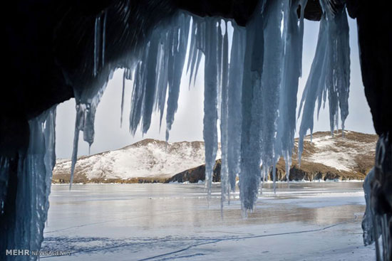 عکس: شکوه زمستانی دریاچه بایکال