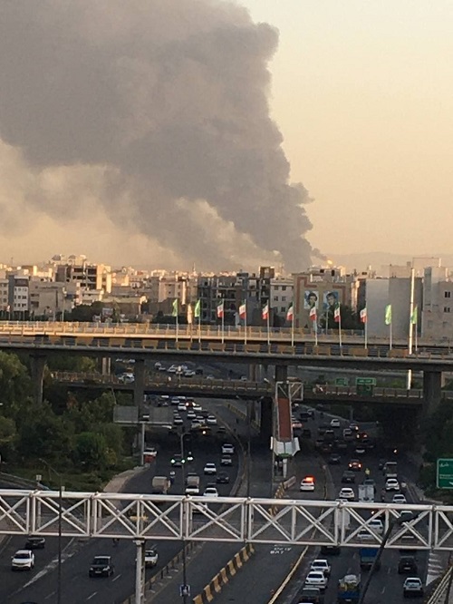آتش‌سوزی عظیم در پالایشگاه جنوب تهران
