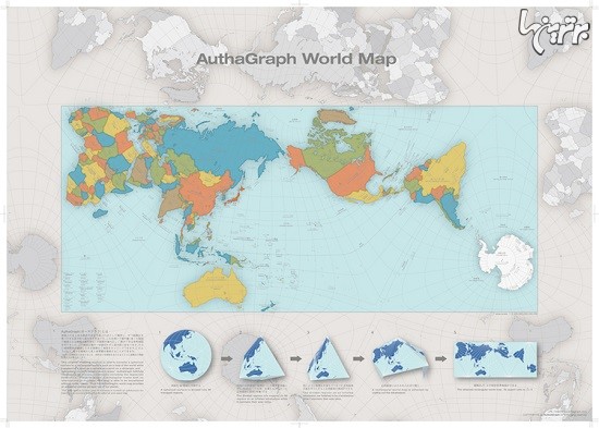 نقشه عجیب اما بسیار دقیق از جهان