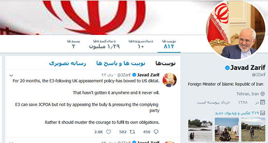 سیاست‌مدارهای ایرانی در توییتر و اینستاگرام