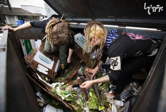 انسان‌های زباله خوار در کانادا +عکس