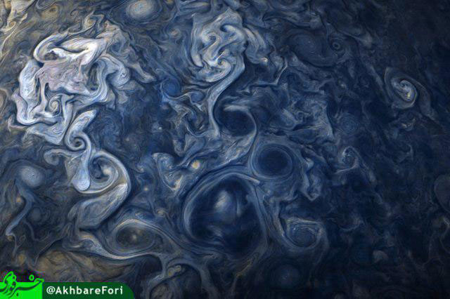 عکس ناسا از ابرهای مشتری