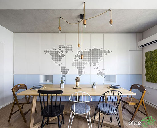 طراحی داخلی آپارتمان زوج جوان در استانبول