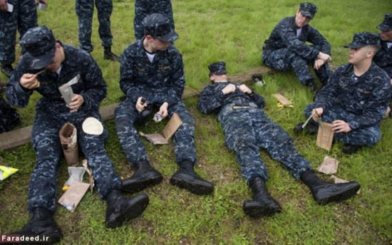 عکس: تمرینات سربازان نیروی دریایی آمریکا