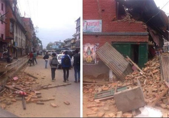 زلزله 7.9 ریشتری نپال را لرزاند +عکس