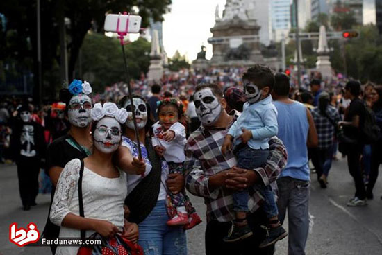 راهپیمایی اسکلت‌ها در مکزیک