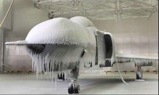 جنگنده های یخ زده +عکس