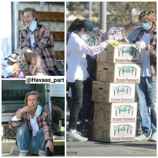 کمک برد پیت به بی‌خانمان‌ها و فقرای لس‌آنجلس