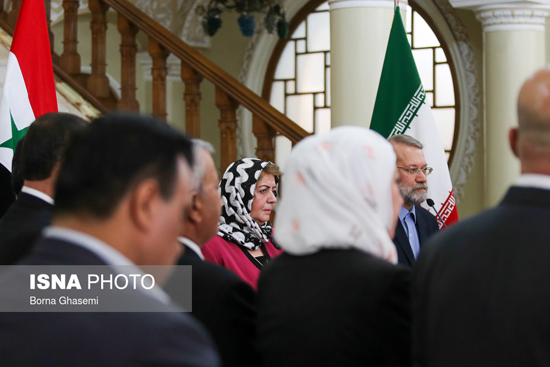 دیدار لاریجانی با رئیس مجلس سوریه