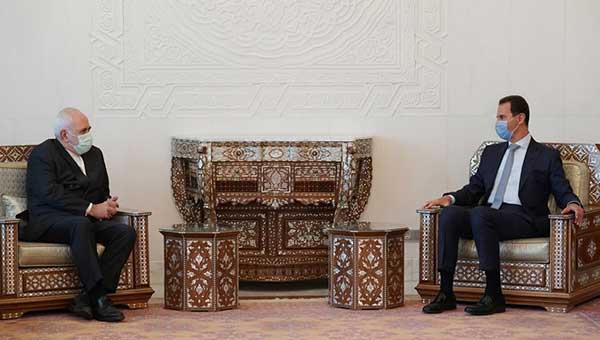 دیدار ظریف با رئیس‌جمهور سوریه
