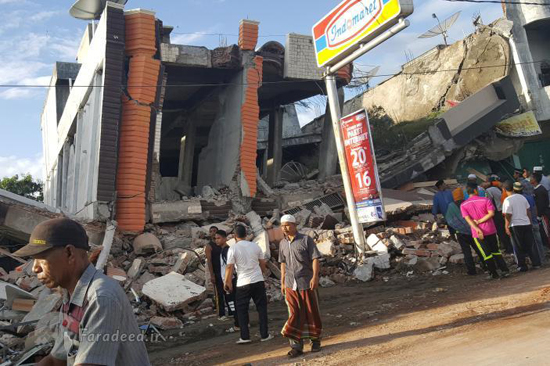 اولین تصاویر از زلزله مهیب اندونزی