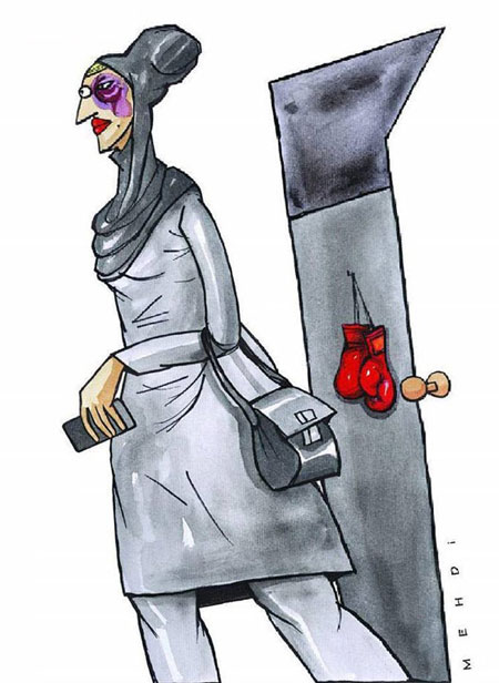 کارتون: دو رکورد ویژه زنان در ایران!