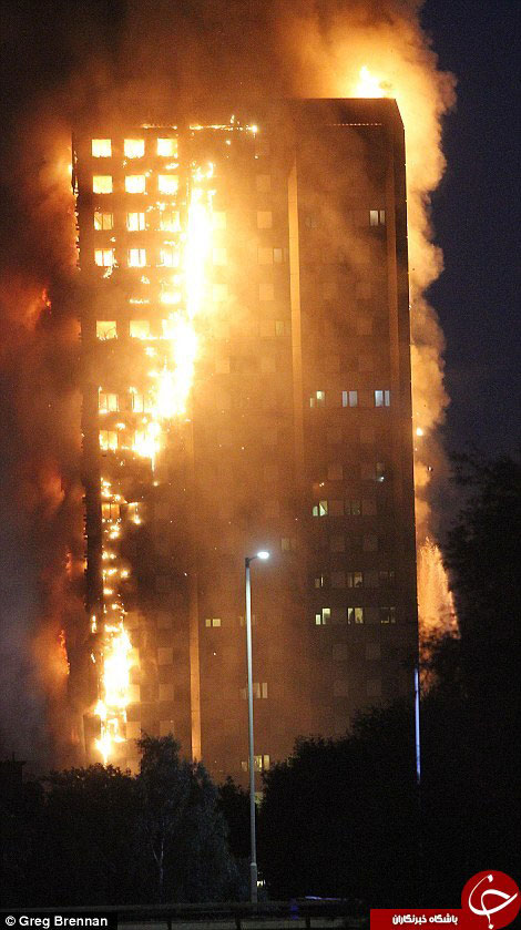 آتش سوزی «برج گرانفل» مهار شد؛ 12 کشته