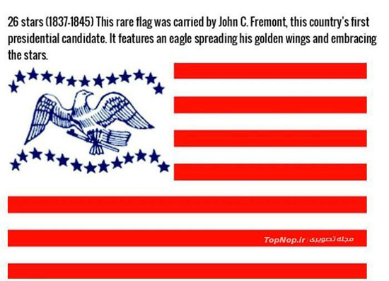 عکس: تغییرات پرچم آمریکا در 300 سال اخیر
