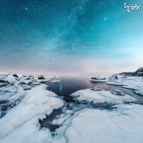 زیبایی فوق العاده فنلاند و ایسلند در شب