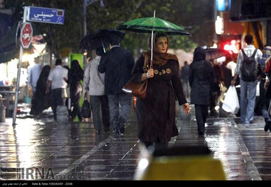 تصاویری متفاوت از تهران در شب گذشته