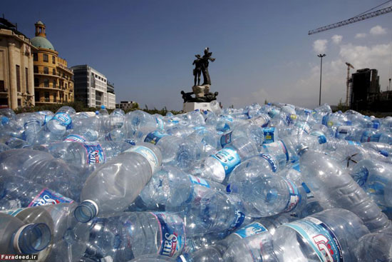 عکس: رودخانه زباله در بیروت