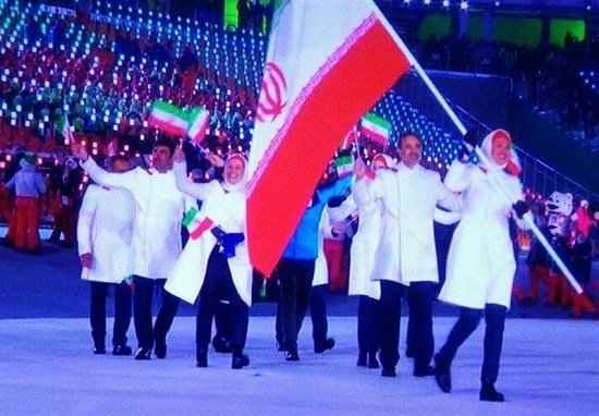 گریه پرچمدار ایران در افتتاحیه المپیک زمستانی