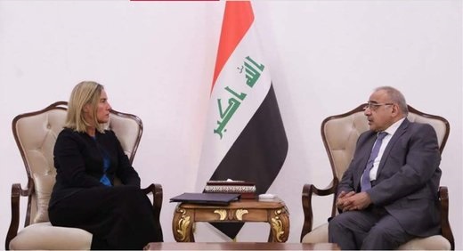 موگرینی با نخست‌وزیر عراق دیدار کرد