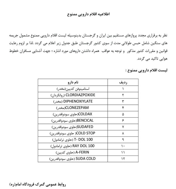 هشدار گمرک به مسافران گرجستان