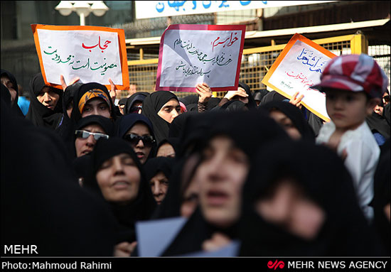 عکس: تجمع اعتراضی علیه بدحجابی در تهران