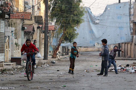 تصاویری از گروه «مادر عایشه» در حلب